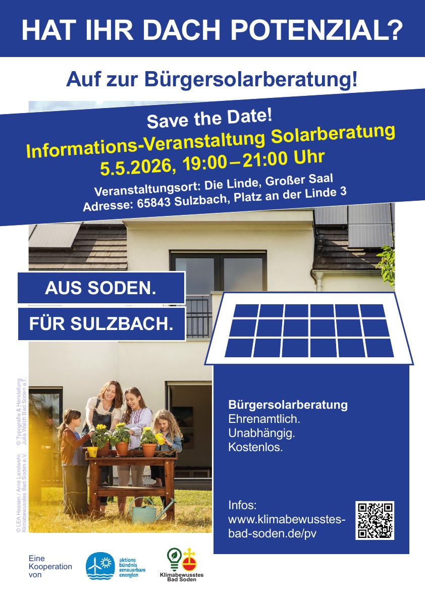 Plakat Bürgersolarberatung
